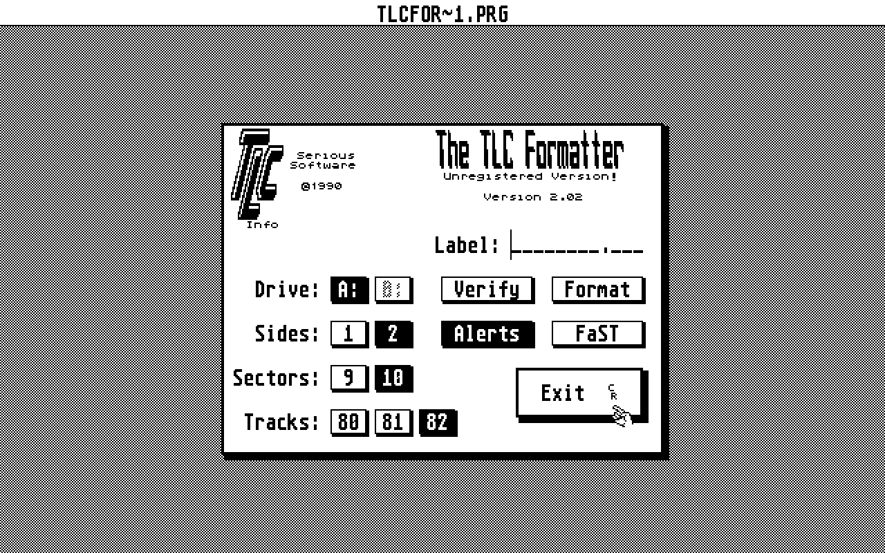 TLC Formatter (The) atari screenshot